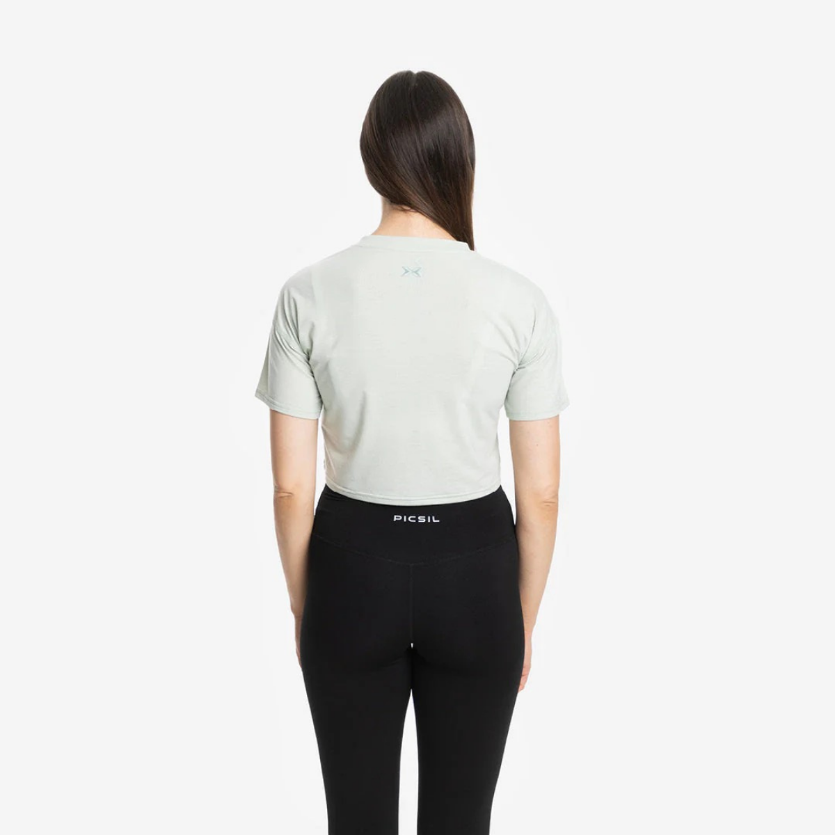 Camisola Premium Crop Manga Curta Mulher