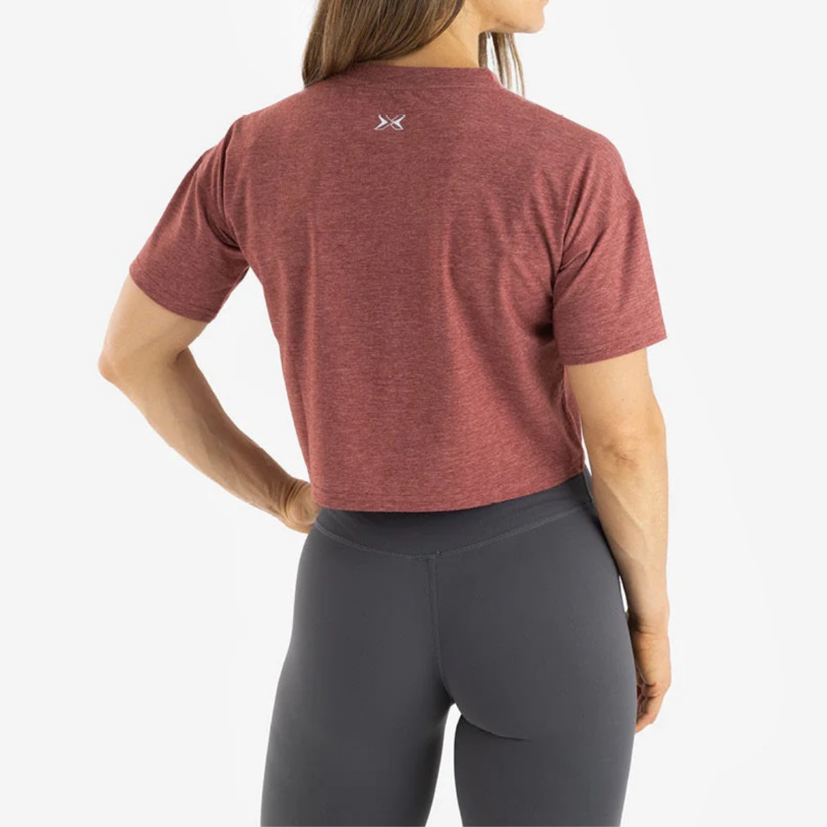 Camisola Premium Crop Manga Curta Mulher
