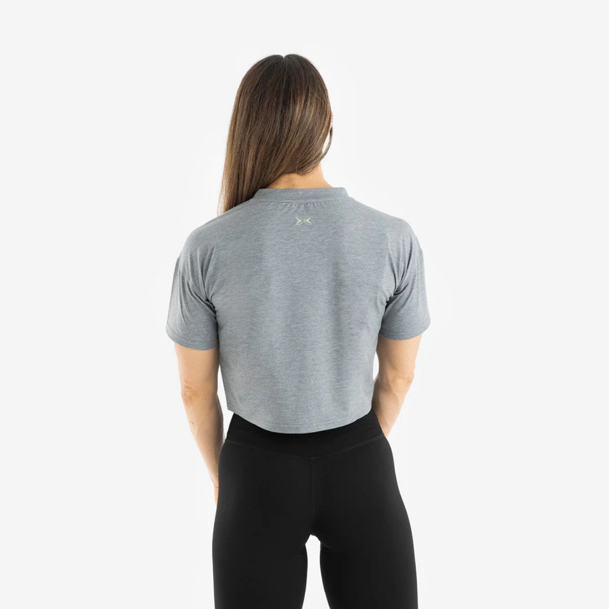 Camisola Premium Crop Manga Curta Mulher