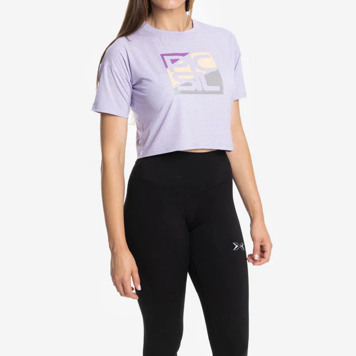 Camisola Premium Crop Manga Curta Mulher