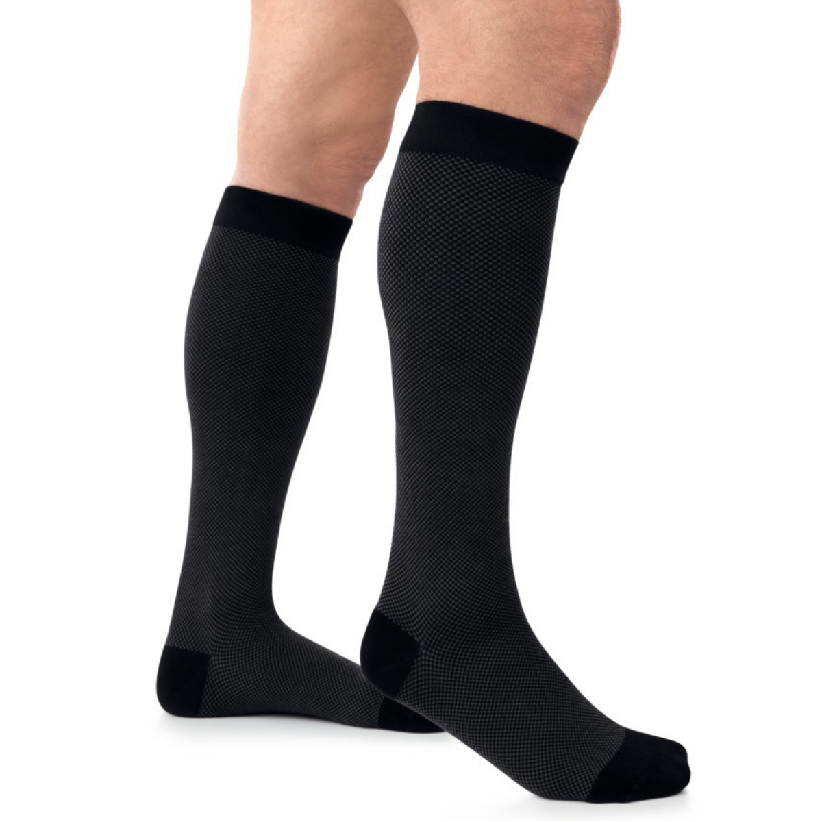Meia de Descanso - Lifestyle Piqué 20 Black AD