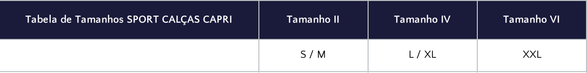 Guia de Tamanhos