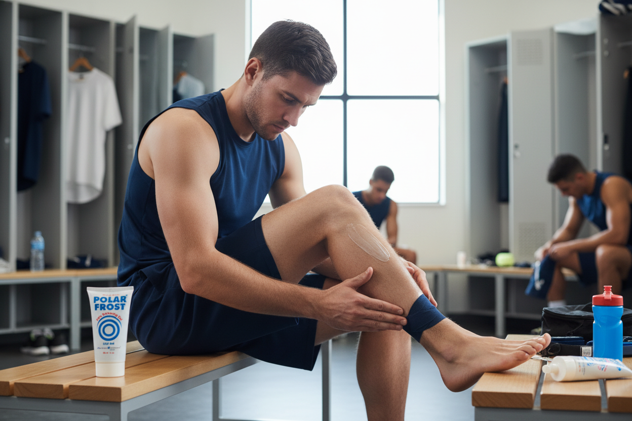 Massagem pré-jogo com Polar Frost