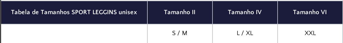 Guia de Tamanhos
