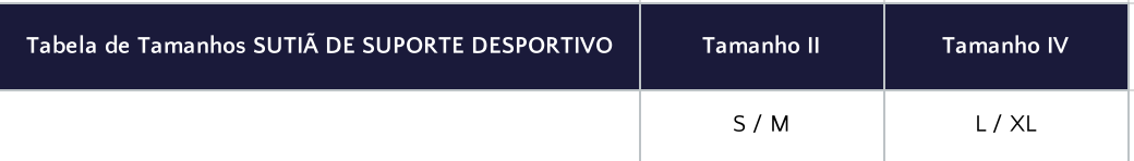 Guia de Tamanhos