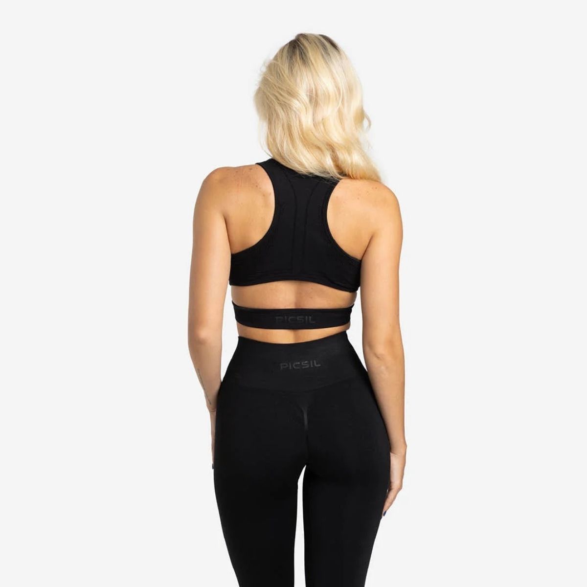 Top Desportivo Seamless com Decote em V
